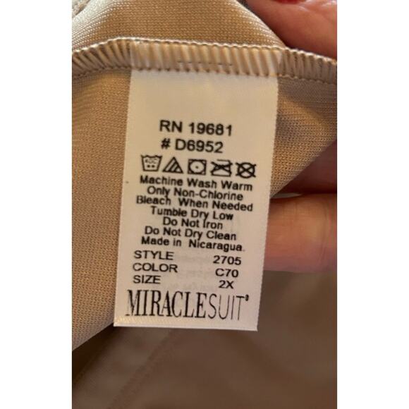 Miraclesuit Tan C70 Tummy Control Shapewear Bottoms Plus Size 2X Style 2705 Slim - Picture 2 of 9